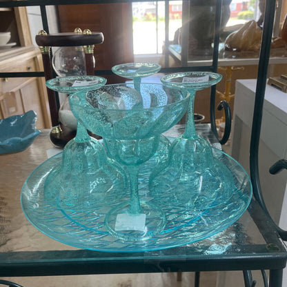 5PC OUTDOOR BLUE MARGARITA SET