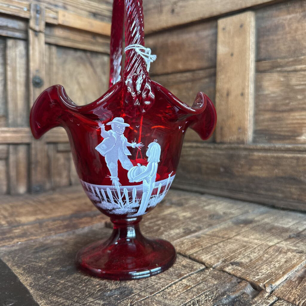 FENTON FALL RED BASKET