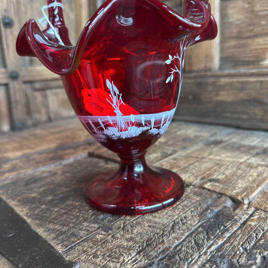 FENTON FALL RED BASKET