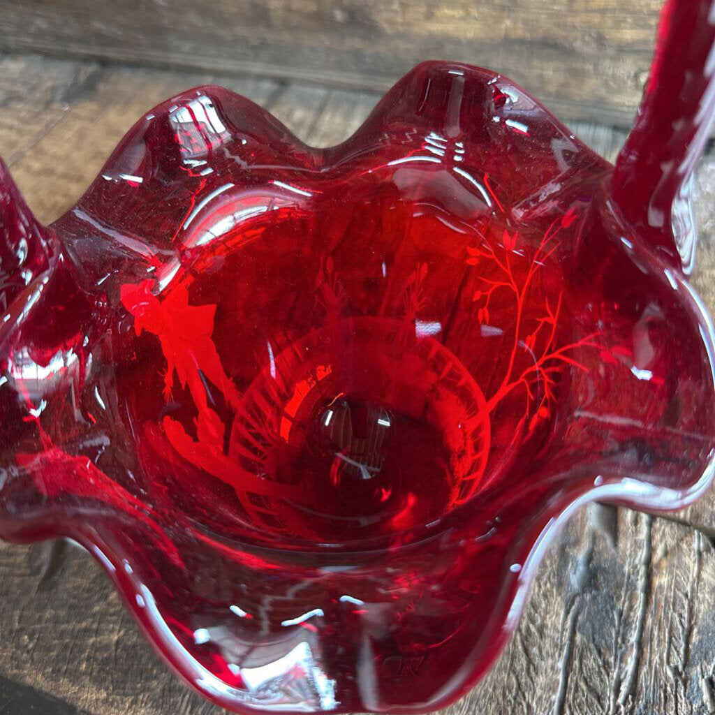 FENTON FALL RED BASKET