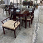 SOLID ROSEWOOD DINING TABLE WITH 8 CHAIRS