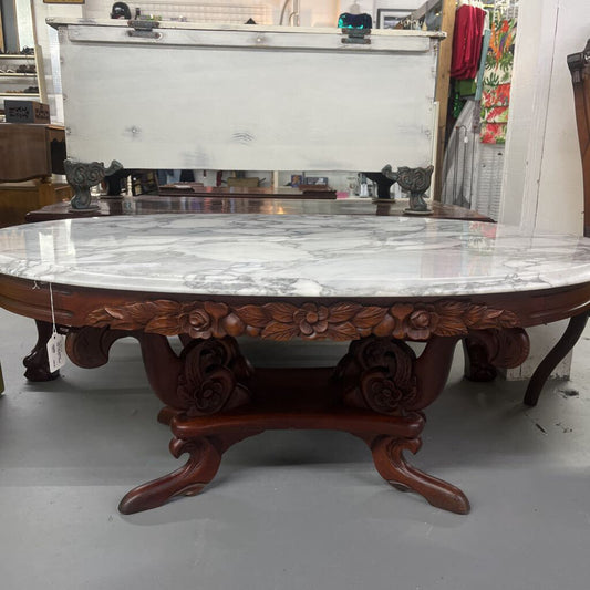 VINTAGE MARLE TOP COFFEE TABLE