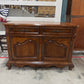 TWO DOOR PECAN FINISH SIDEBOARD