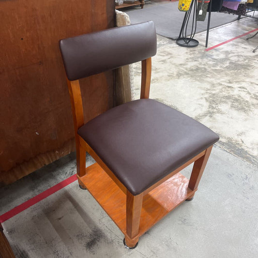 FOLK ART PADDED SHELF CHAIR