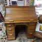 DEDEAUX CLAN OAK ROLL TOP DESK