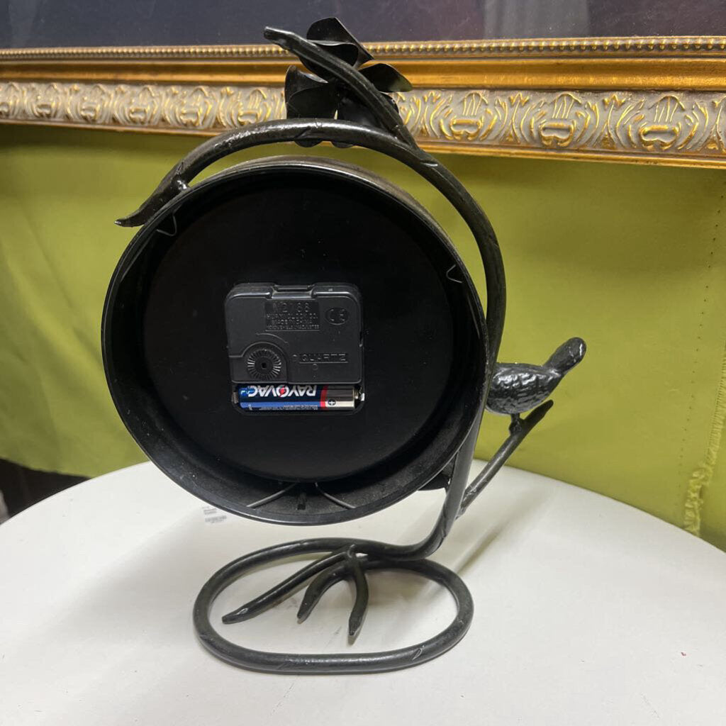 METAL BIRD CLOCK