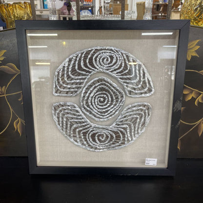 SILVER /BLACK FRAMED WALL AET