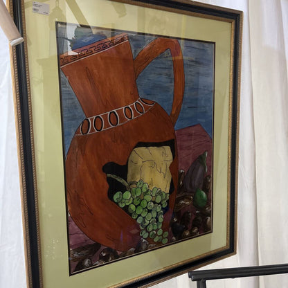 LARGE FRAMED MODERN ART