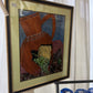 LARGE FRAMED MODERN ART