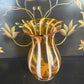 VINTAGE BUTTERSCOTCH GLASS VASE