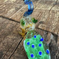Small glass peacock