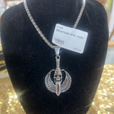 SILVERTONE SKULL CHAIN