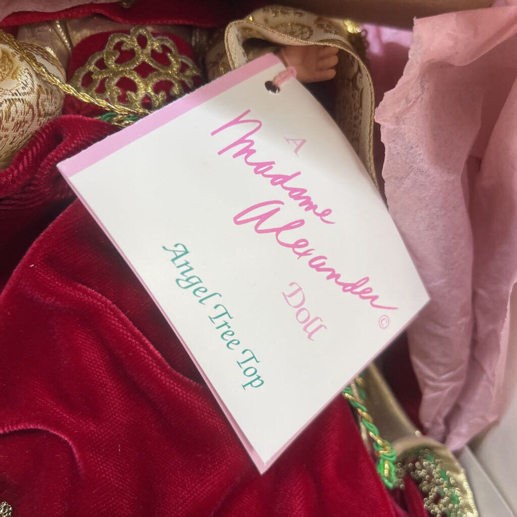 MADAM ALEXANDER RED VELVET TREE TOPPER 853