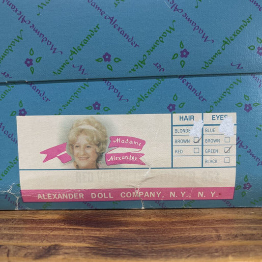 MADAM ALEXANDER RED VELVET TREE TOPPER 853