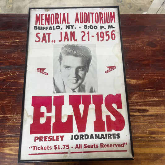 VINTAGE ELVIS PRESLEY - CONCERT POSTER - 1956