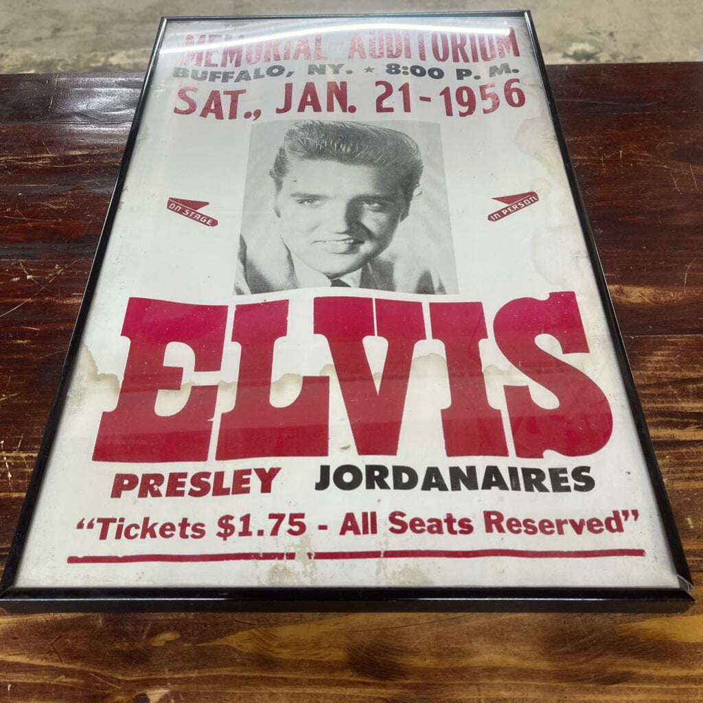 VINTAGE ELVIS PRESLEY - CONCERT POSTER - 1956