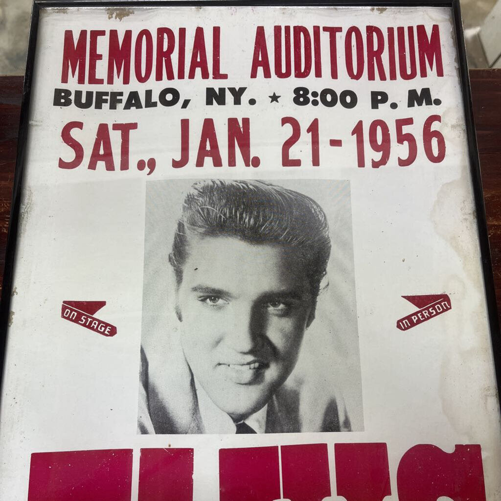 VINTAGE ELVIS PRESLEY - CONCERT POSTER - 1956