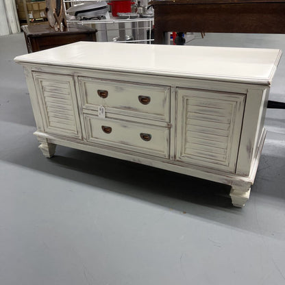 HAND-PAINTED CEDAR CHEST
