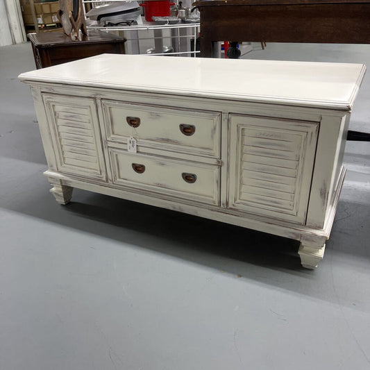 HAND-PAINTED CEDAR CHEST