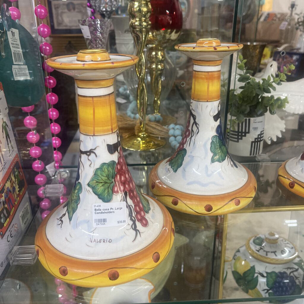 BELLA CASA PR. LARGE CANDLEHOLDERS
