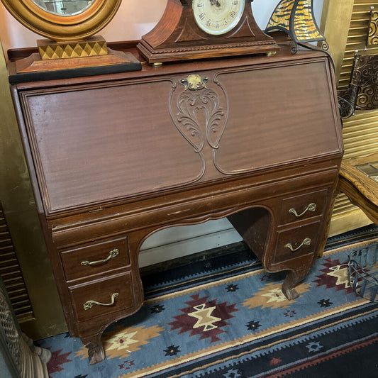 ANTIQUE WOODEN SECRETARY DESK