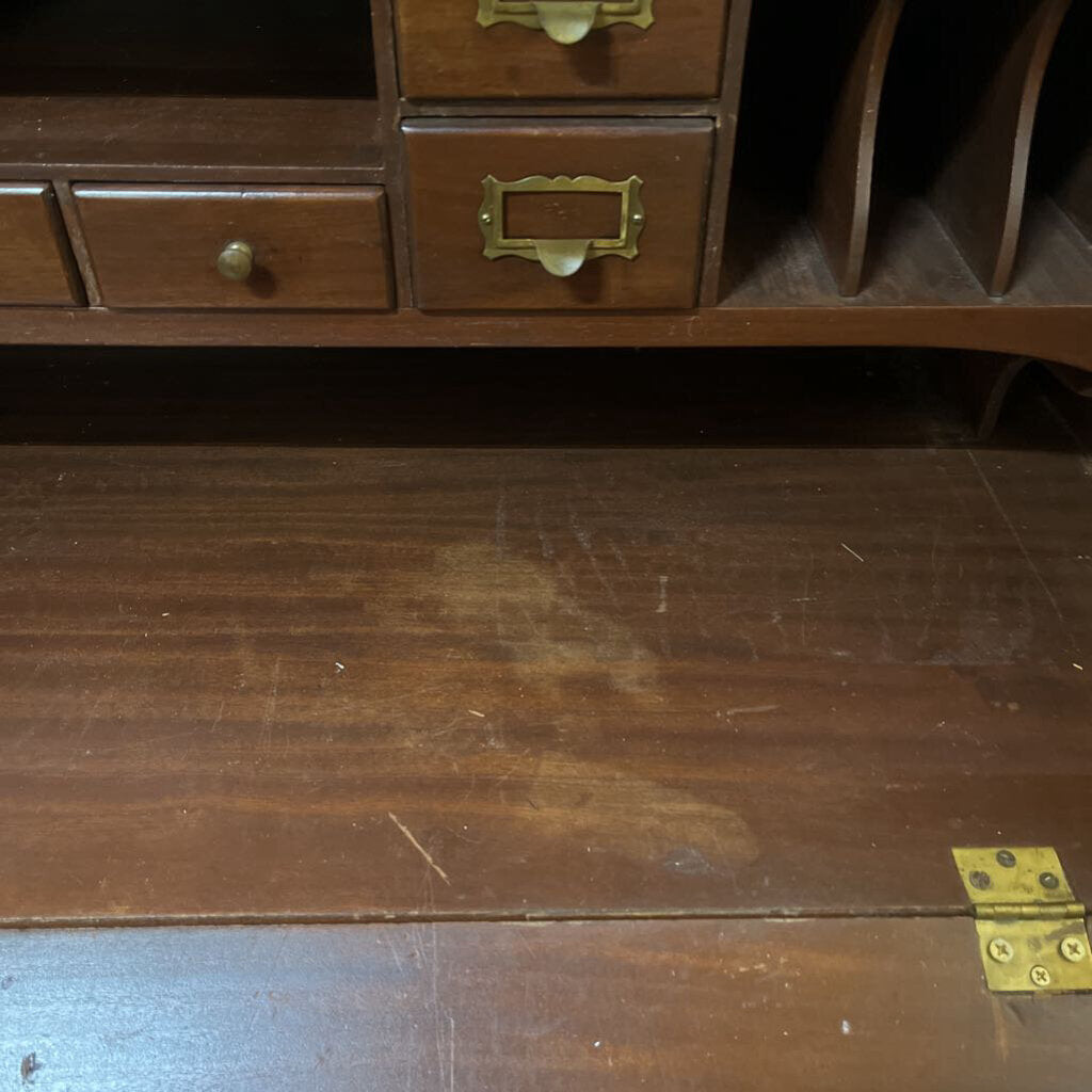 ANTIQUE WOODEN SECRETARY DESK