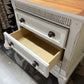 WHITE MULTIPURPOSE 3 DRAWER NIGHTSTAND