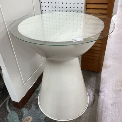 METAL TABLE GLASS TOP