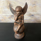 PAIR CAST IRON ANGLE FIGURAL/BOOKENDS