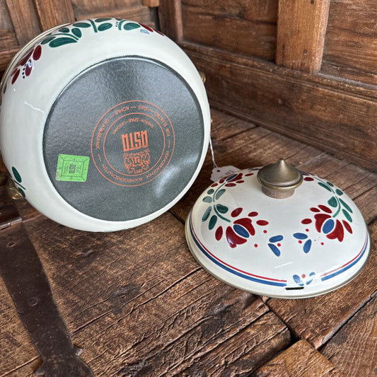 Asta Enamel /Brass Pot w/Lid