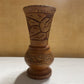 Hand Carved Wooden Vase
