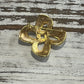 GOLDTONE FIGURAL BROOCH