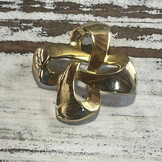 Goldtone Figural Brooch