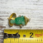Vtg JoMaz Unsigned Peking Glass Buddha Brooch