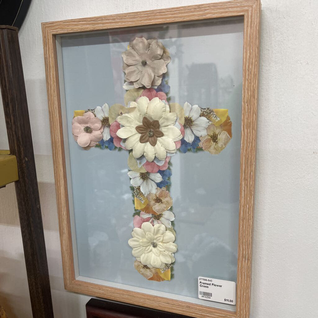 Framed Flower Cross