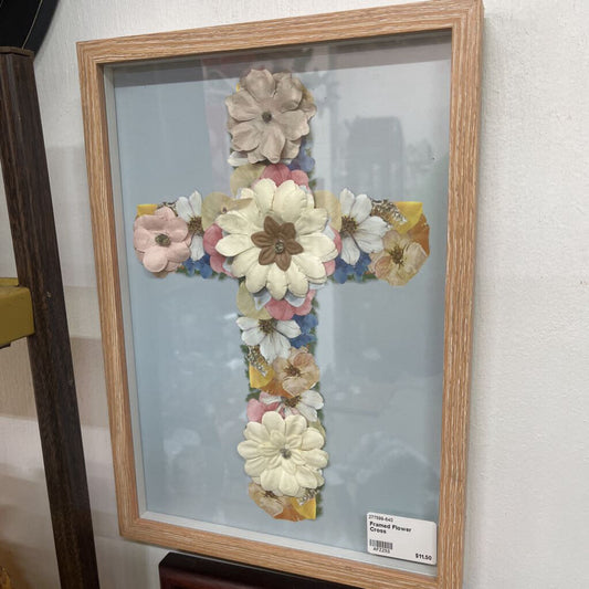 Framed Flower Cross