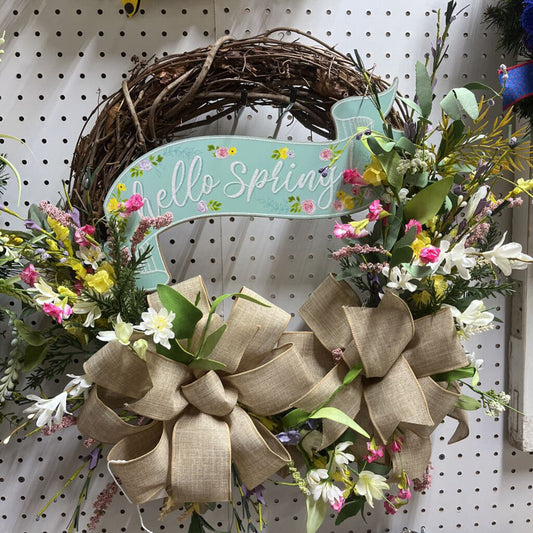 HELLO SPRING WREATH