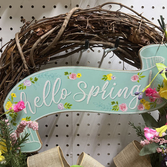 HELLO SPRING WREATH