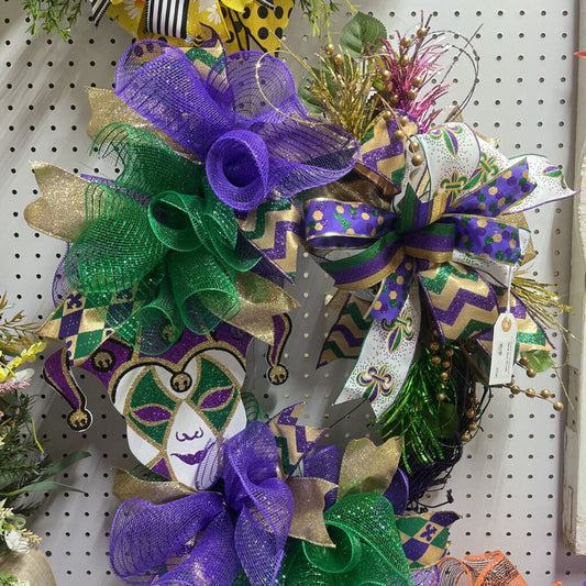 MARDI GRAS WREATH