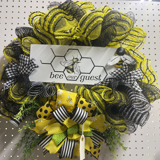 Bee Our Guest Wreath