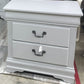 TALL CHALK PAINTED CHEST OF DRAWER AND NIGHTSTAND SET