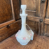 VICTORIAN NAPCO MILK GLASS PERFUME BOTTLE W/STOPPER