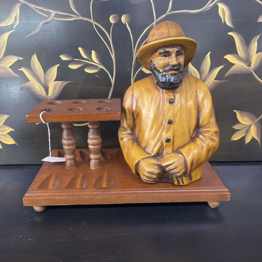 SALTY OLD SAILOR FISHERMAN PIPE HOLDER