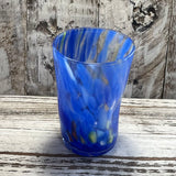 BLUE SPECK GLASS TUMBLER