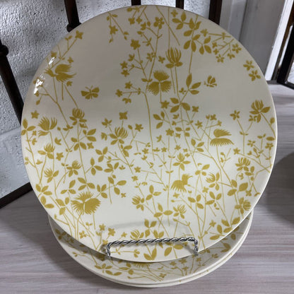 SET OF 3 OLD IRONSTONE SHEFFIELD DINNER PLATES