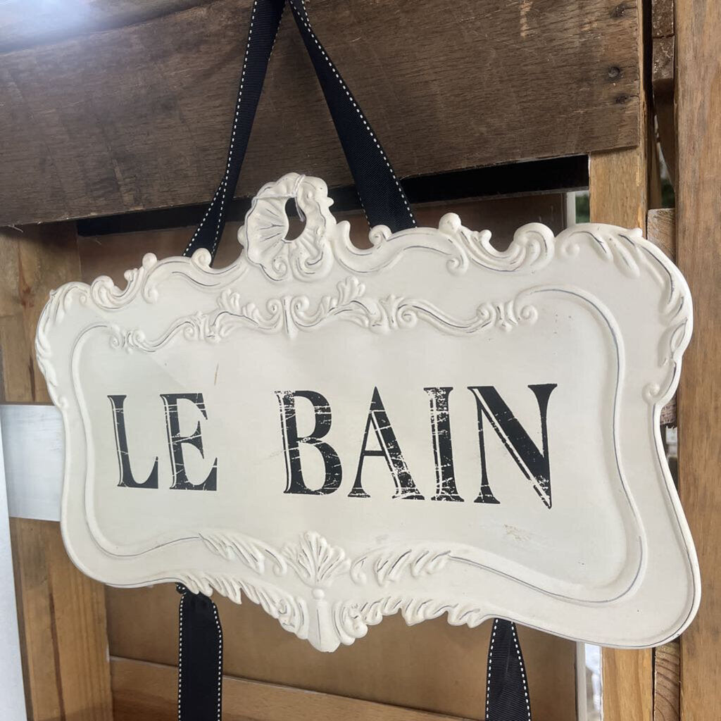 LE BAIN METAL SIGN