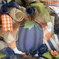 BLUE PUMPKIN WREATH