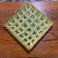 GREEN BROWN CELADON SQUARE DIVID DISH