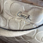 Coach Gold Optic Leather Handbag