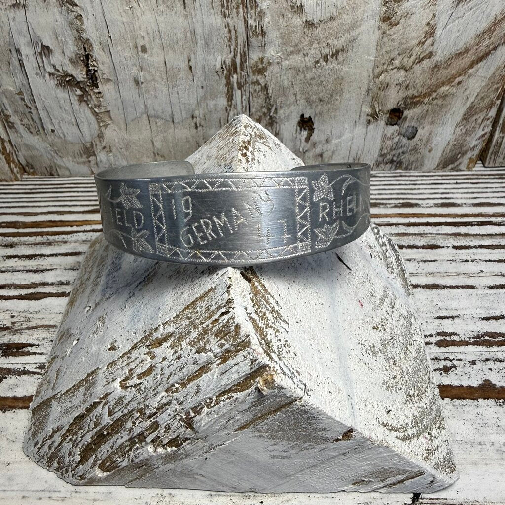 1947 Rhein Main Germany Military Cuff Bracelet